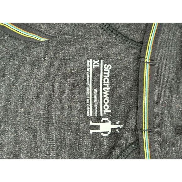 Smartwool Pullover Sweater Quarter Zip Base Layer Gray Women's Size XL - Picture 6 of 6